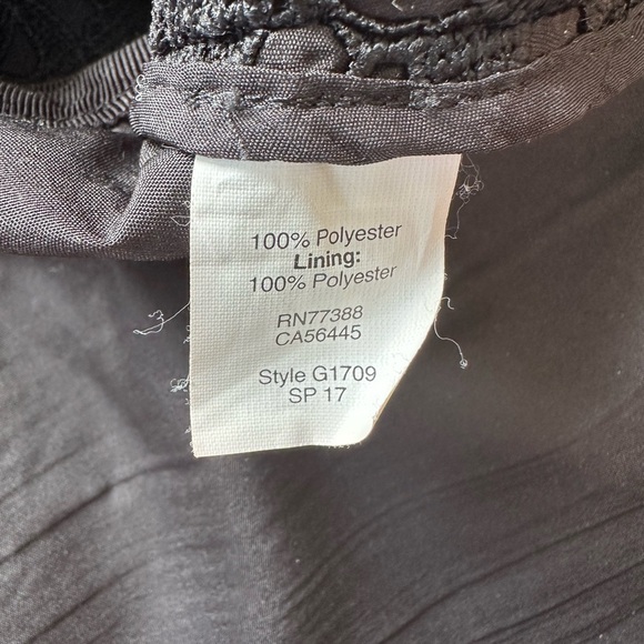 J. Crew Black Lace Pencil Skirt Size 10 - Picture 5 of 6